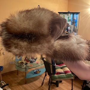 Vintage Fredrikson hat, made in Finland, real fur